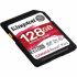 Kingston Canvas React Plus 128GB SDXCUHS-II, 280 MB/s read, 100 MB/s write, U3, V60, Class 10, write-protect switch, 1 pc
